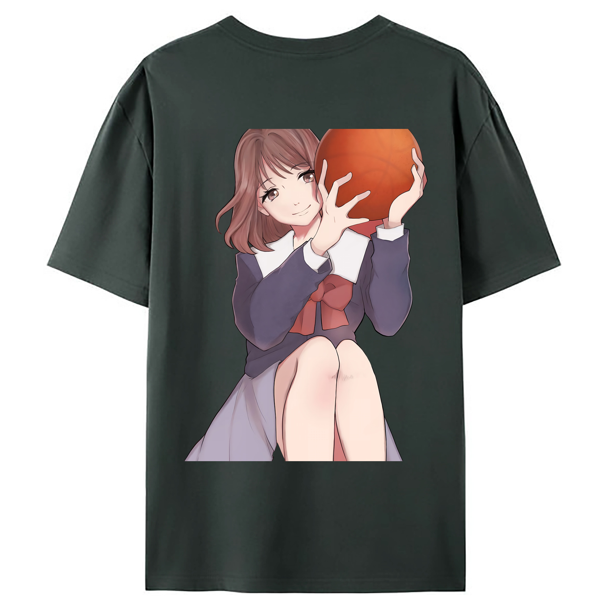 （画像用） SLAM DUNK／スラムダンク 綿100％ メンズ半袖Tシャツ（バックプリント） 通気性